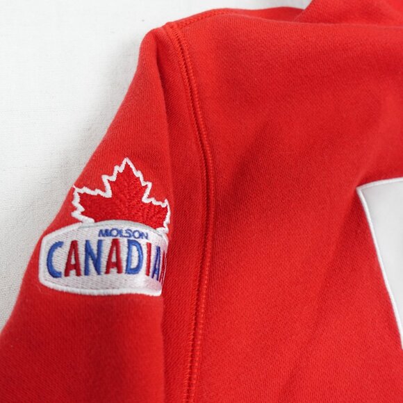 NIKE Team Canada Hoodie Adult Large Embroidered Molson Canadian Hockey Shirt - Picture 6 of 13